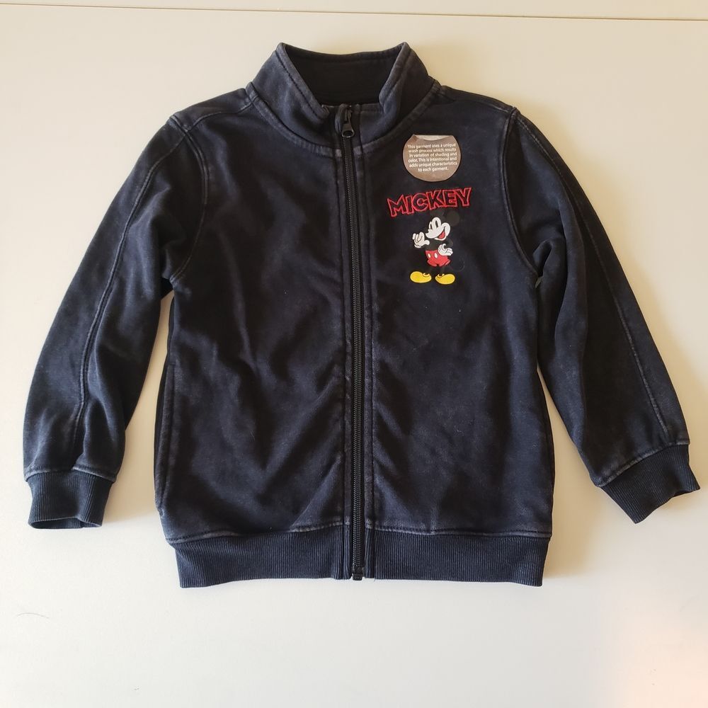 Nwot Disney Black Zip Up Mickey Mouse Jacket